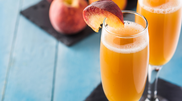 Smoked Bourbon Bellinis